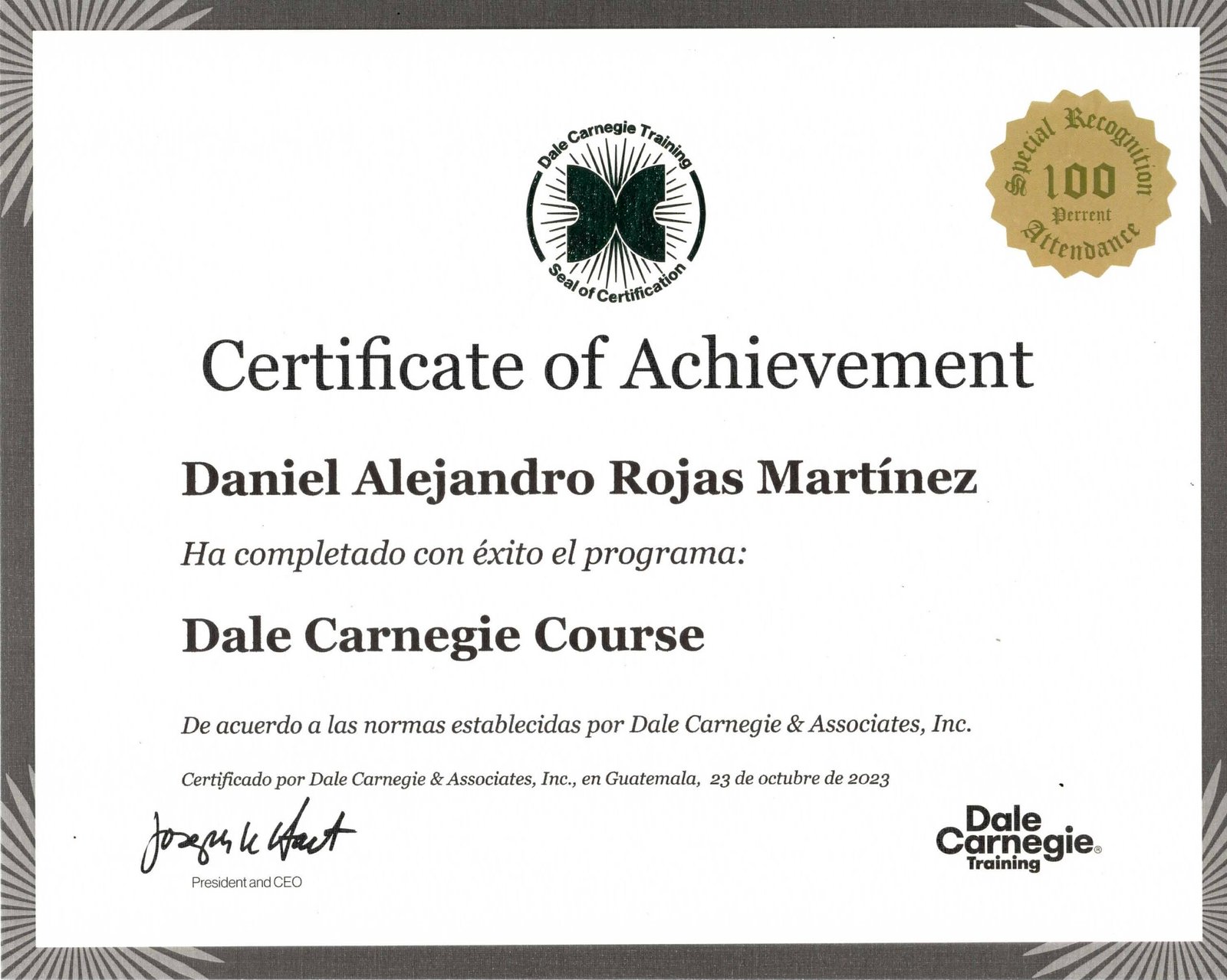 Dale Carnegie Course